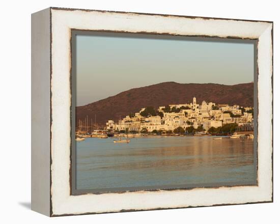 Town and Port, Adamas, Milos, Cyclades Islands, Greek Islands, Aegean Sea, Greece, Europe-Tuul-Framed Premier Image Canvas