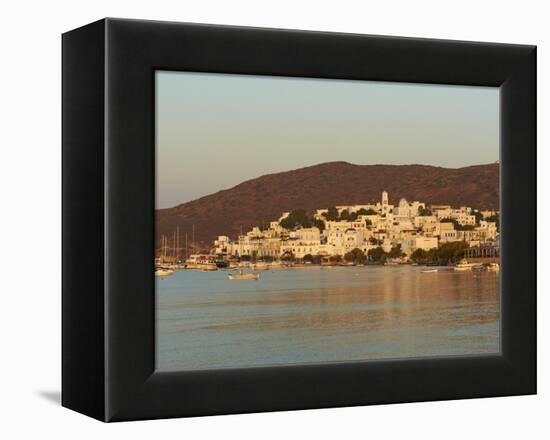 Town and Port, Adamas, Milos, Cyclades Islands, Greek Islands, Aegean Sea, Greece, Europe-Tuul-Framed Premier Image Canvas