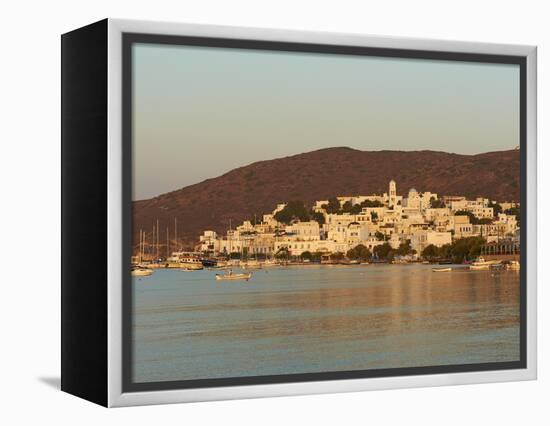 Town and Port, Adamas, Milos, Cyclades Islands, Greek Islands, Aegean Sea, Greece, Europe-Tuul-Framed Premier Image Canvas