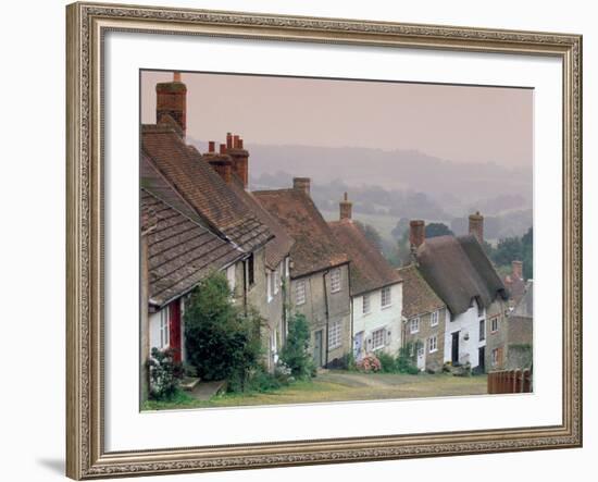 Town Architecture, Shaftesbury, Gold Hill, Dorset, England-Walter Bibikow-Framed Photographic Print