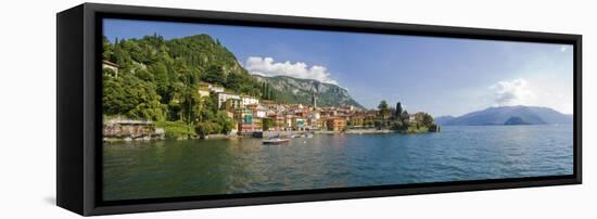 Town at the Lakeside, Lake Como, Como, Lombardy, Italy-null-Framed Premier Image Canvas