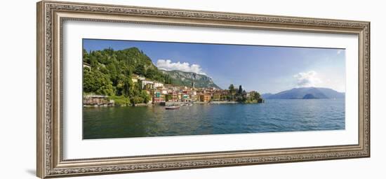 Town at the Lakeside, Lake Como, Como, Lombardy, Italy-null-Framed Photographic Print