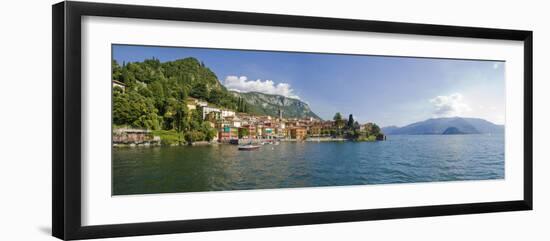 Town at the Lakeside, Lake Como, Como, Lombardy, Italy-null-Framed Photographic Print