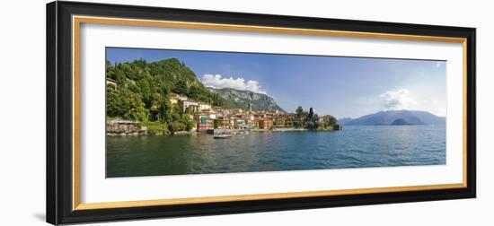 Town at the Lakeside, Lake Como, Como, Lombardy, Italy-null-Framed Photographic Print