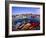 Town Buildings and Colorful Boats in Bay, Rockport, Maine, USA-Jim Zuckerman-Framed Photographic Print