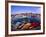 Town Buildings and Colorful Boats in Bay, Rockport, Maine, USA-Jim Zuckerman-Framed Photographic Print