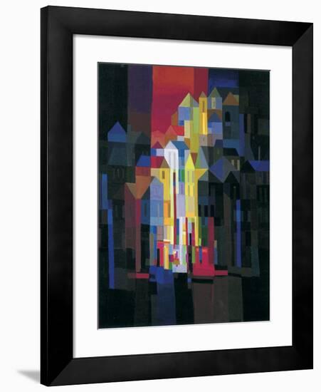 Town by Night-Ton Schulten-Framed Art Print