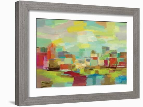 Town by the River-Silvia Vassileva-Framed Art Print