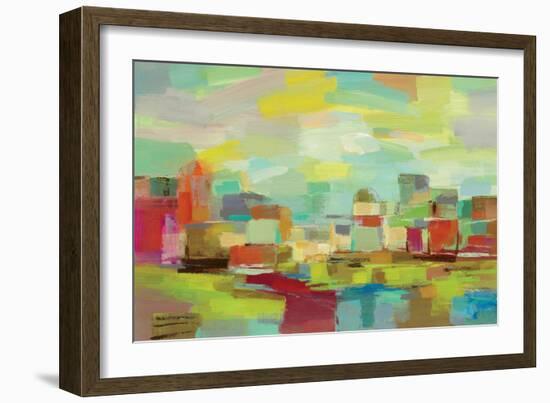 Town by the River-Silvia Vassileva-Framed Art Print