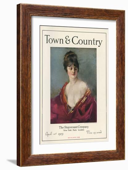 Town & Country, April 10th, 1919-null-Framed Art Print