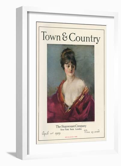 Town & Country, April 10th, 1919-null-Framed Art Print