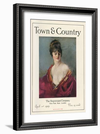 Town & Country, April 10th, 1919-null-Framed Art Print