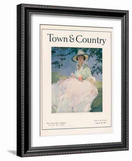 Town & Country, August 10th, 1917-null-Framed Art Print