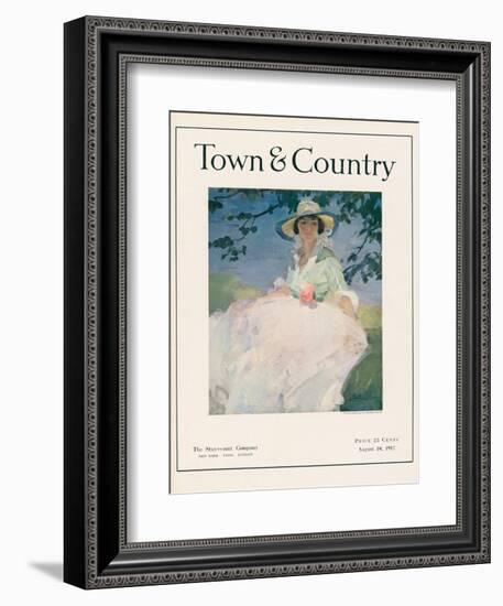 Town & Country, August 10th, 1917-null-Framed Art Print