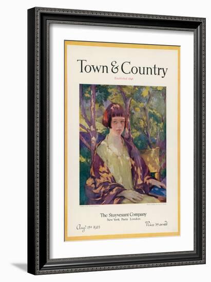 Town & Country, August 15th, 1923-null-Framed Art Print