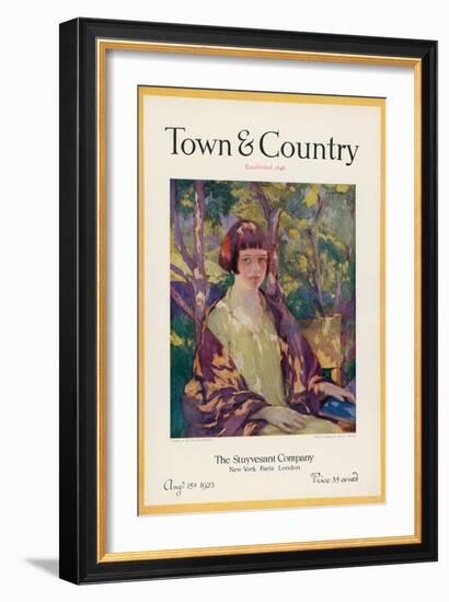 Town & Country, August 15th, 1923-null-Framed Art Print