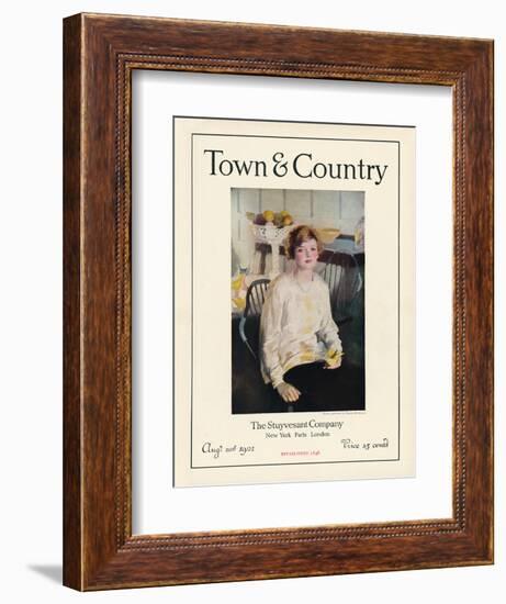 Town & Country, August 20th, 1921-null-Framed Art Print