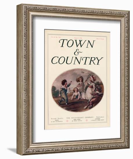 Town & Country, August 8th, 1914-null-Framed Art Print