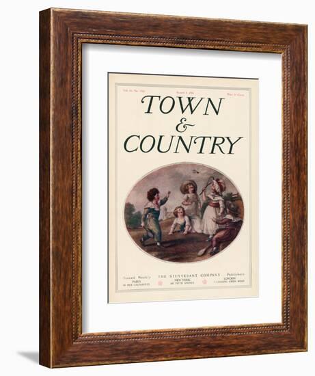 Town & Country, August 8th, 1914-null-Framed Art Print