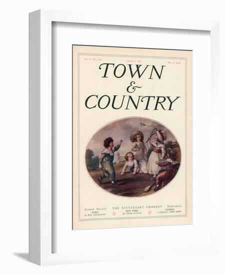 Town & Country, August 8th, 1914-null-Framed Art Print