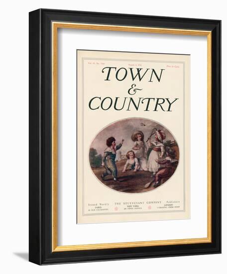 Town & Country, August 8th, 1914-null-Framed Art Print