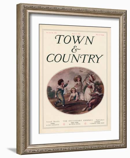 Town & Country, August 8th, 1914-null-Framed Art Print