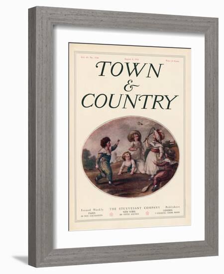 Town & Country, August 8th, 1914-null-Framed Art Print