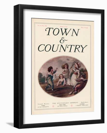 Town & Country, August 8th, 1914-null-Framed Art Print