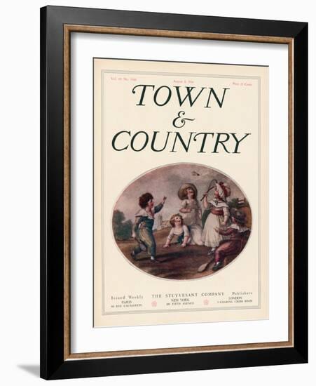 Town & Country, August 8th, 1914-null-Framed Art Print