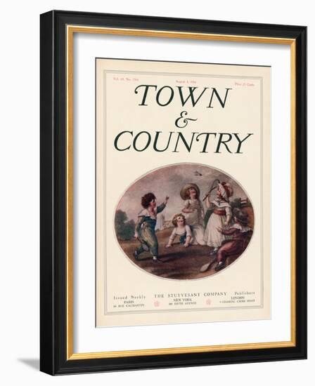 Town & Country, August 8th, 1914-null-Framed Art Print