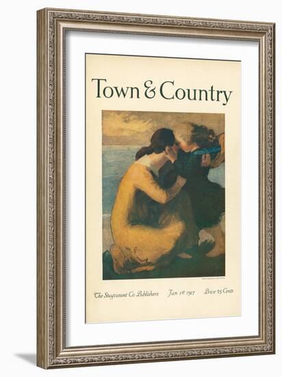 Town & Country, January 1st, 1917-null-Framed Art Print