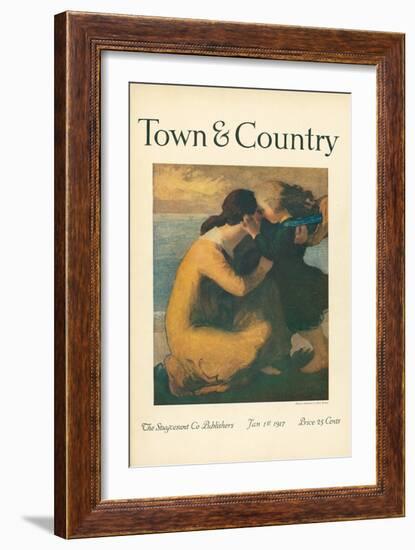 Town & Country, January 1st, 1917-null-Framed Art Print