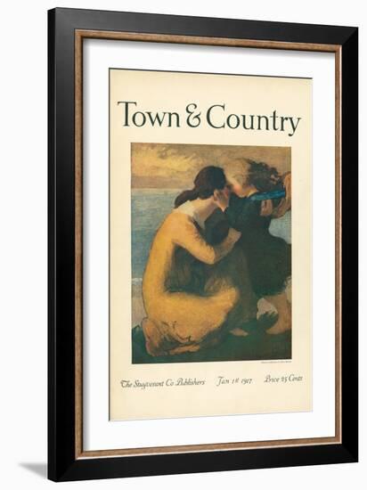 Town & Country, January 1st, 1917-null-Framed Art Print