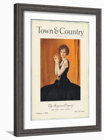 Town & Country, January 1st, 1923-null-Framed Art Print