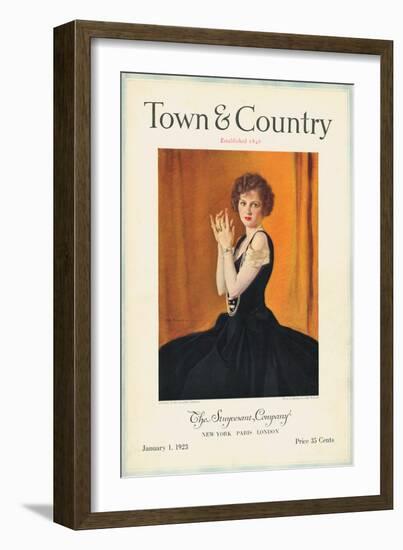 Town & Country, January 1st, 1923-null-Framed Art Print