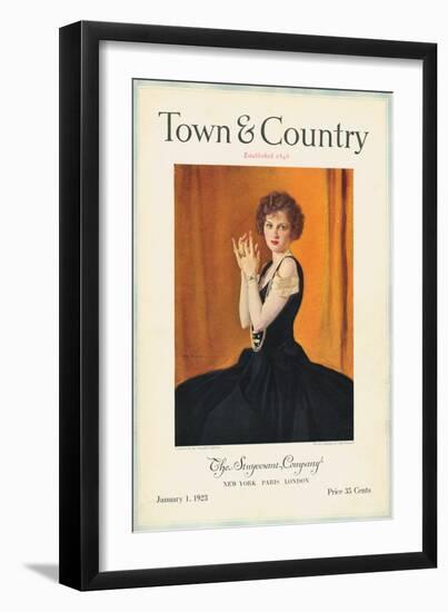 Town & Country, January 1st, 1923-null-Framed Art Print