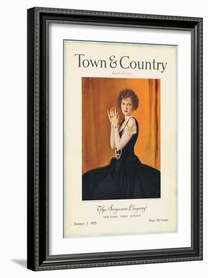 Town & Country, January 1st, 1923-null-Framed Art Print