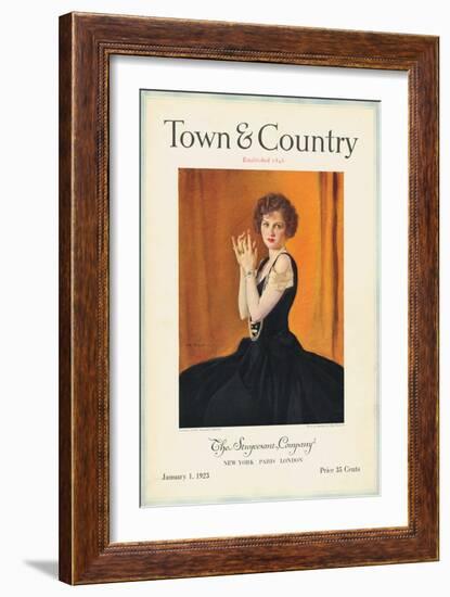 Town & Country, January 1st, 1923-null-Framed Premium Giclee Print