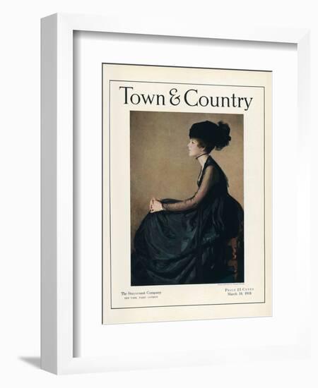 Town & Country, March 10th, 1918-null-Framed Art Print