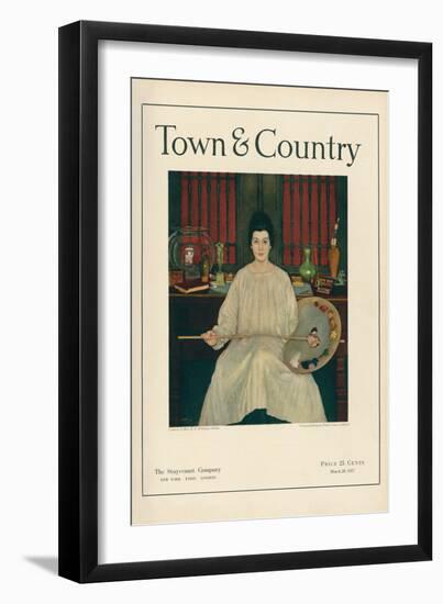 Town & Country, March 20th, 1917-null-Framed Art Print