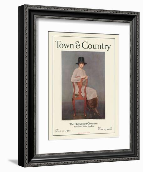 Town & Country, November 1st, 1919-null-Framed Art Print