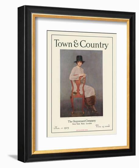 Town & Country, November 1st, 1919-null-Framed Art Print