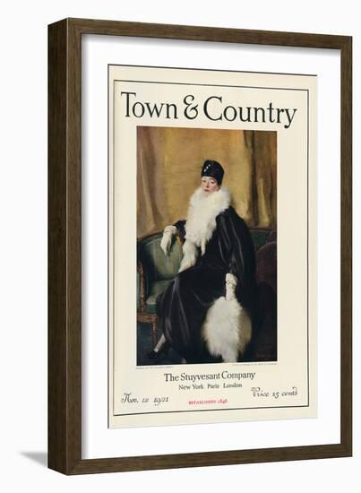 Town & Country, November 1st, 1921-null-Framed Art Print