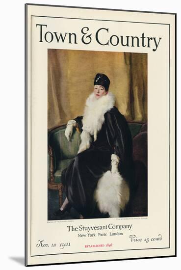 Town & Country, November 1st, 1921-null-Mounted Art Print