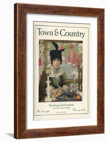 Town & Country, October 10th, 1921-null-Framed Art Print