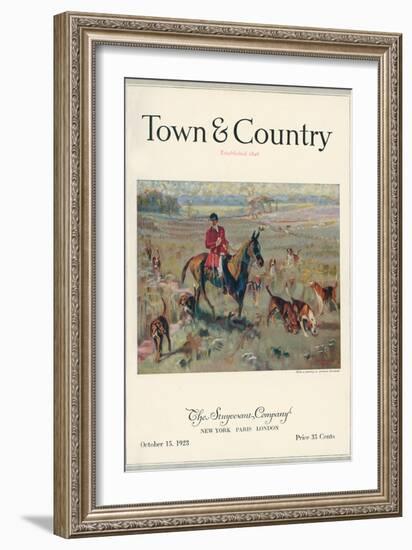 Town & Country, October 15th, 1923-null-Framed Art Print