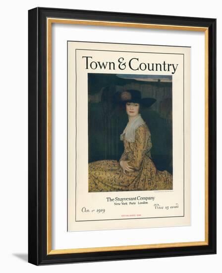 Town & Country, October 1st, 1919-null-Framed Art Print