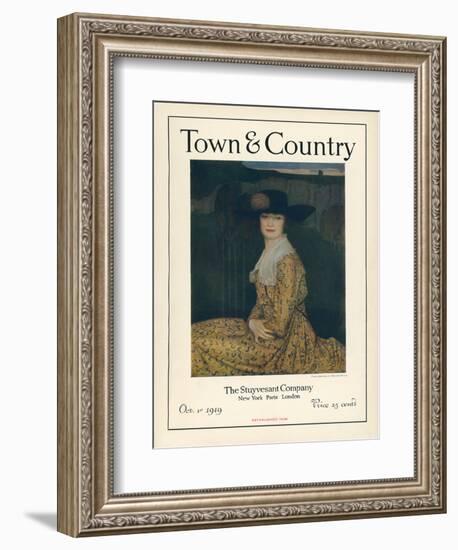 Town & Country, October 1st, 1919-null-Framed Art Print