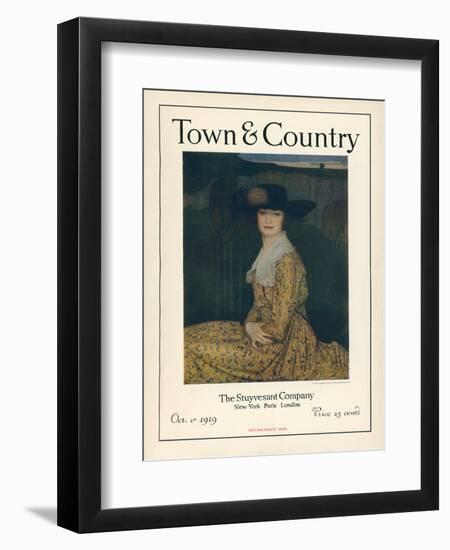 Town & Country, October 1st, 1919-null-Framed Art Print