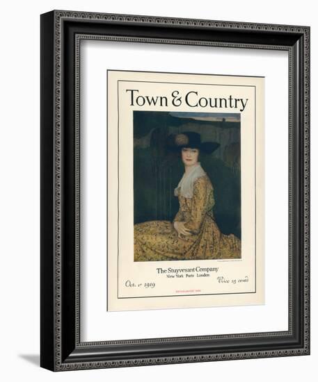 Town & Country, October 1st, 1919-null-Framed Art Print